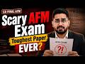 Toughest Paper in the History of ICAI? | CA Final AFM - May'26 | CA Nikhil Monga