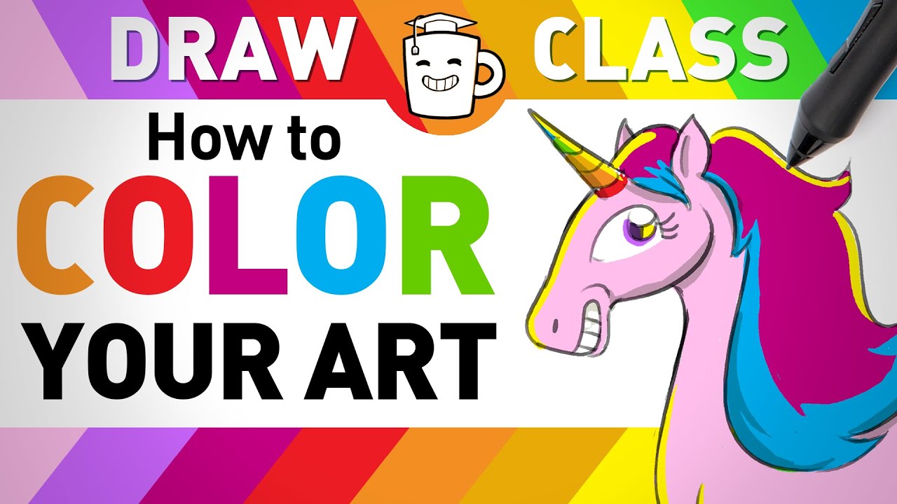 How to Color Your Drawings - YouTube