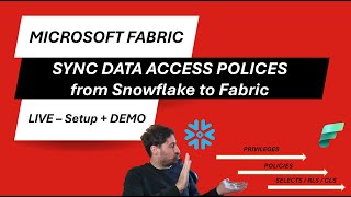 Microsoft Fabric: Synchronize data access policies from Snowflake to One Lake Security