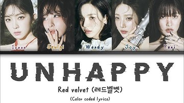 How Red Velvet would sing ‘I’m Unhappy’ by AESPA | Color Coded Lyrics | [AI COVER]