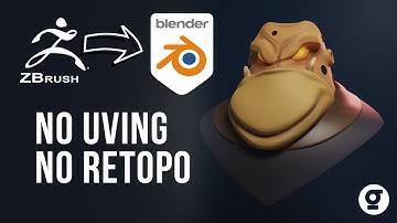 Zbrush to Blender Workflow NO UV