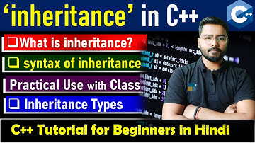 inheritance in c++ in hindi | C++ inheritance | Inheritance in OOP