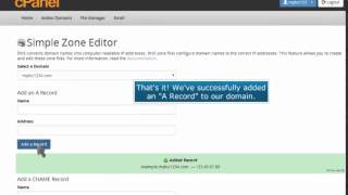 How to add a record with the DNS Zone Editor in cPanel - CCIHosting.com