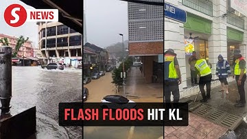 KL waterlogged: Flash floods swamp major streets