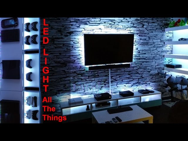 Project Game Room - Vlog #04  DIY LED Light All the Things 