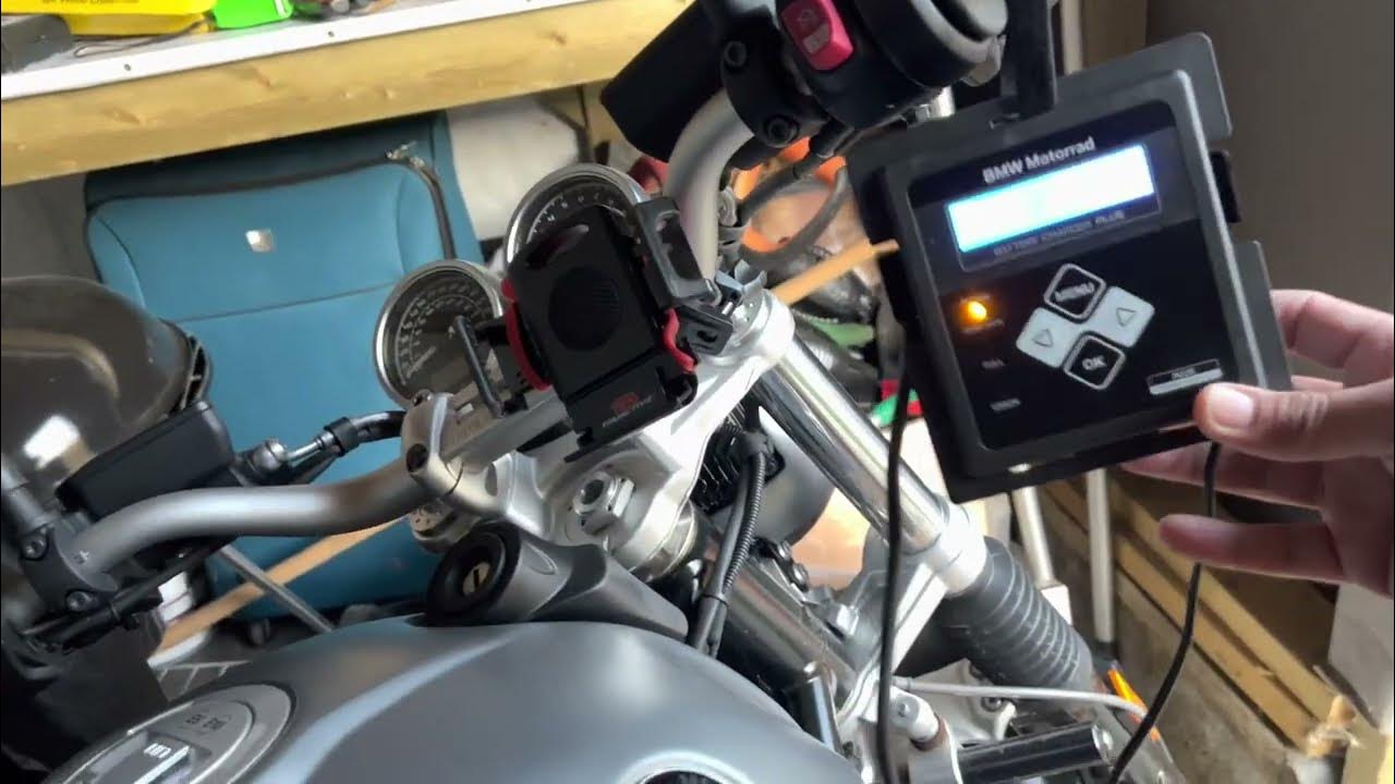 Charging Battery using BMW MOTORRAD battery charger Plus YouTube