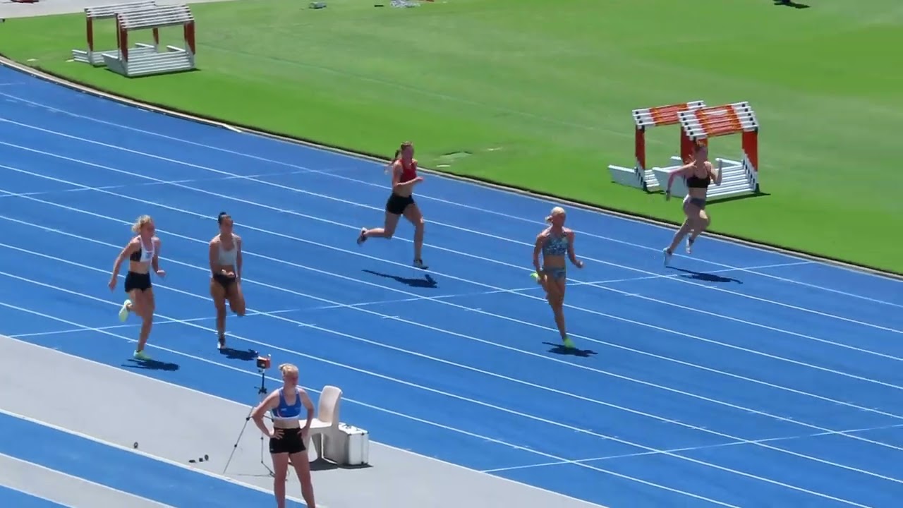 Ht4. 100m Open Women, 2022 QLD Athletics Championships, Brisbane 5/03/2022