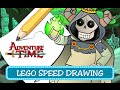 How to draw LEGO Adventure Time - Litch (Speed Drawing Coloring Pages for kids)