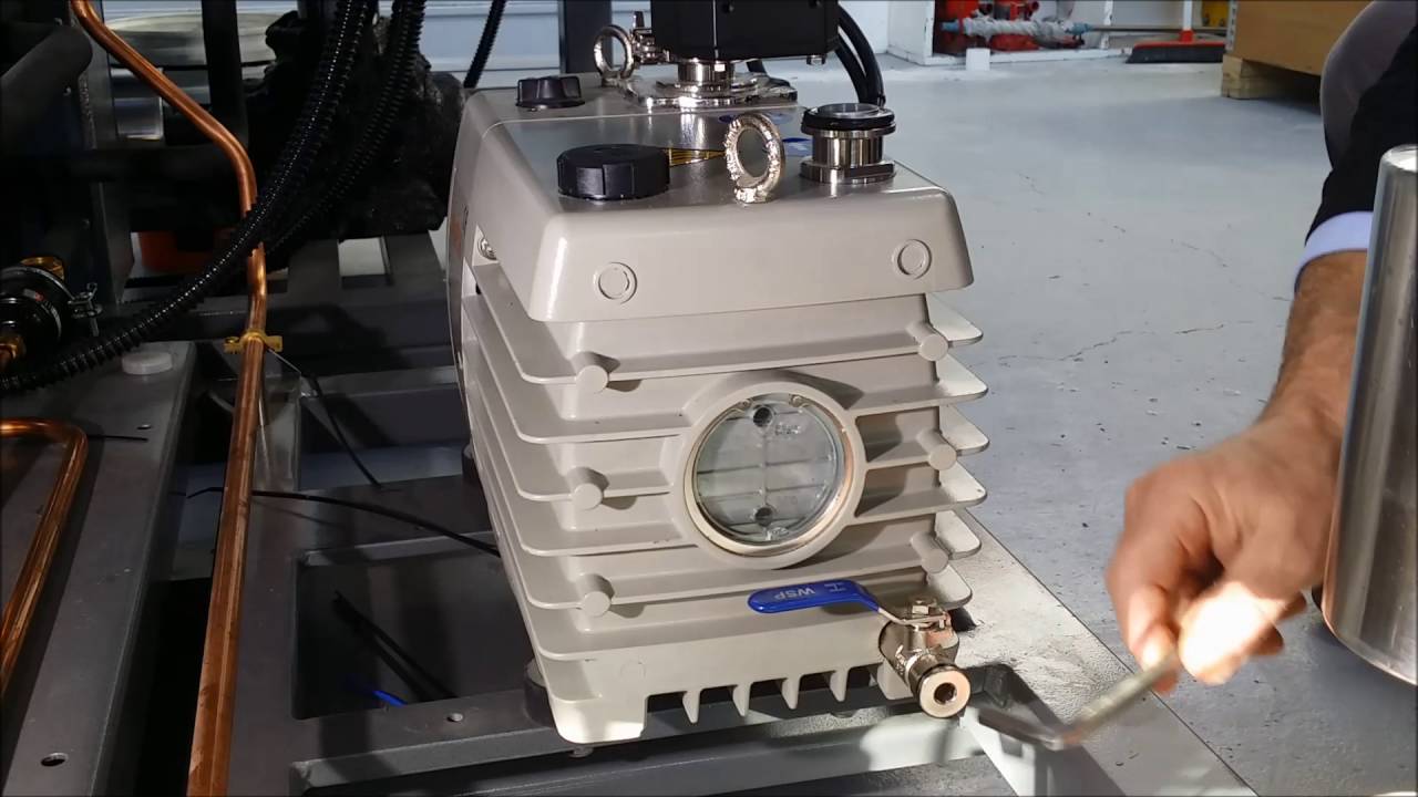 Oil Change on a Vacuum Pump Cuddon FD80 YouTube