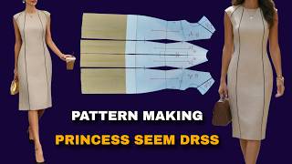 The Secret to a Perfect Fit | 9-Panel Dress Pattern Drafting Secrets with Dropped Sleeves