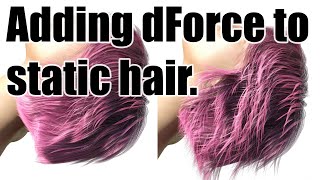 Adding dForce to Static Hair (yet another method) screenshot 5