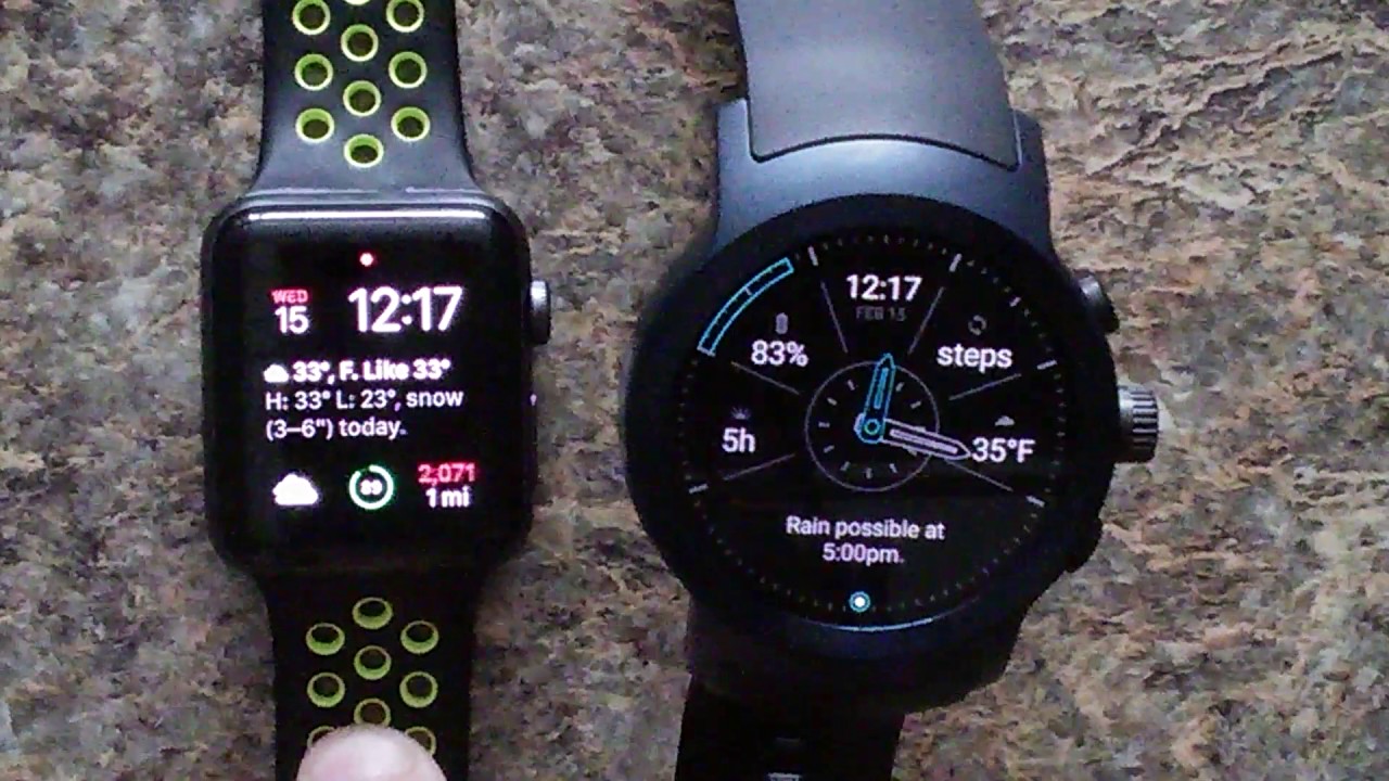 LG Watch Sport Vs. Apple Watch Series 2: Review