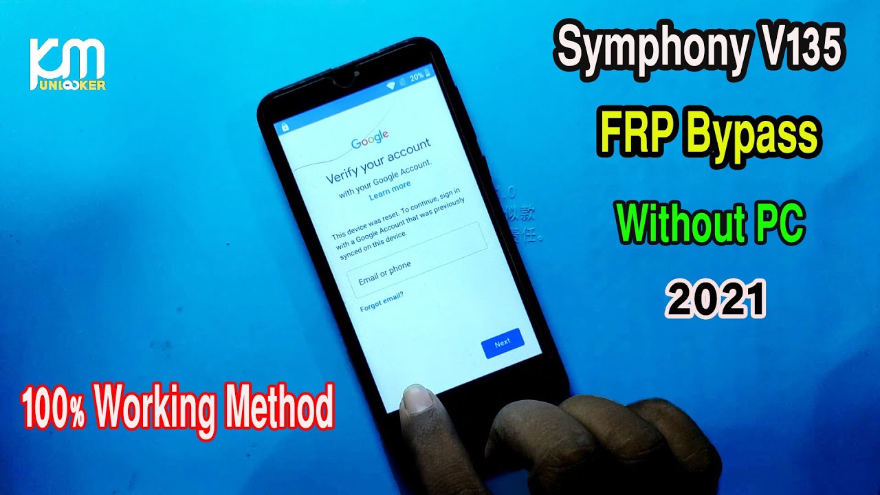 Symphony V135 FRP Bypass | Google Account Remove Symphony V135 Without Pc New Method 100% Working