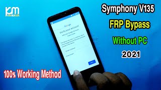 Symphony V135 Frp Bypass  Google Account Remove Symphony V135 Without Pc New Method 100 Working