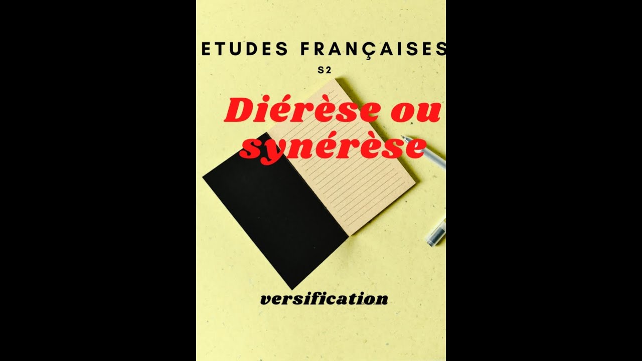 # la versification #Diérèse ou synérèse #s2 #études françaises - YouTube