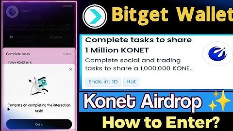 Bitget Wallet KONET Airdrop | How to Join & Complete Tasks | Full Guide