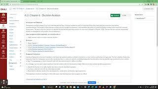 MGT 5373 Assignment 6.3 Decisions Analysis