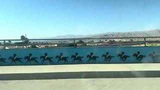 Flip book style animation art Bridge in Indio CA. 