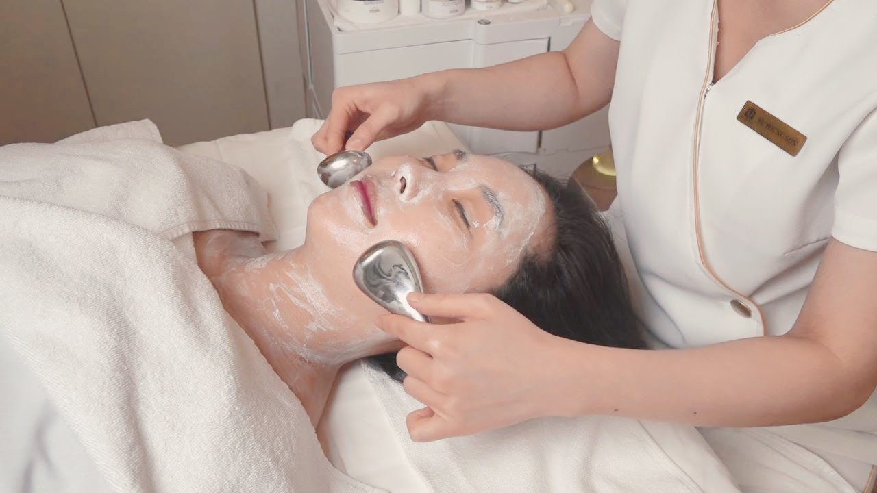 피부관리ASMR 실제 호텔 스파 체험하기 비올로직호쉐시 레스케이프호텔 스파바이보떼비알 asmr spa massage biologique recherche