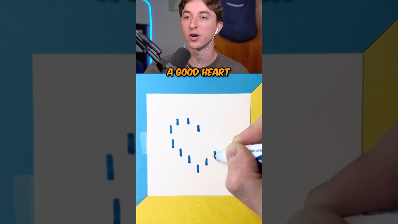 HOW TO DRAW A HEART! #shorts