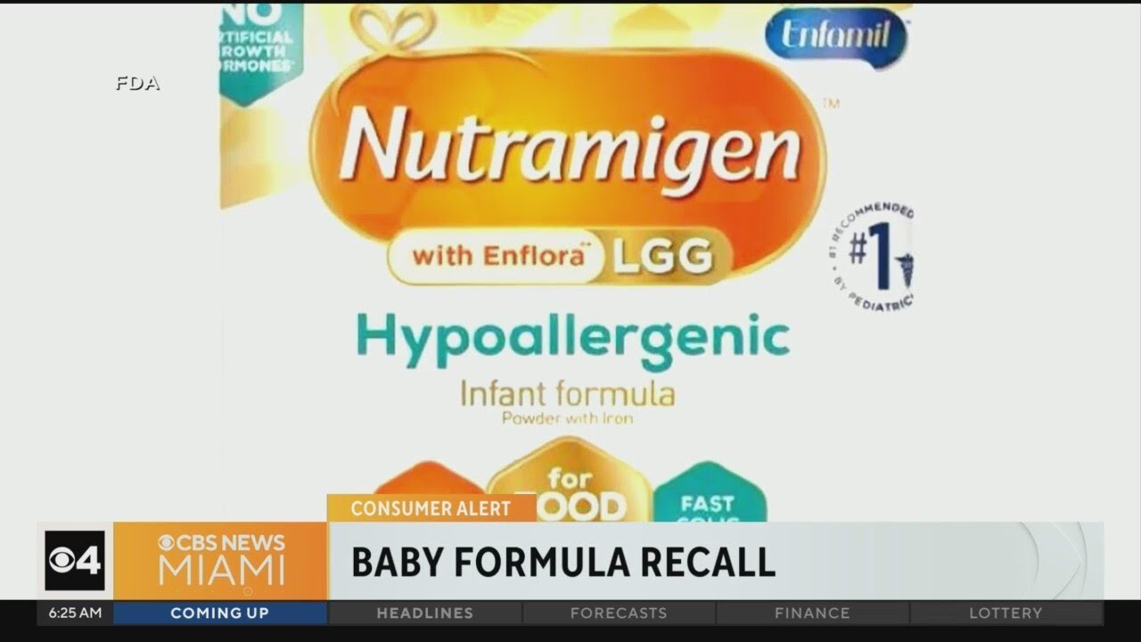 FDA reporting another infant formula recall - YouTube