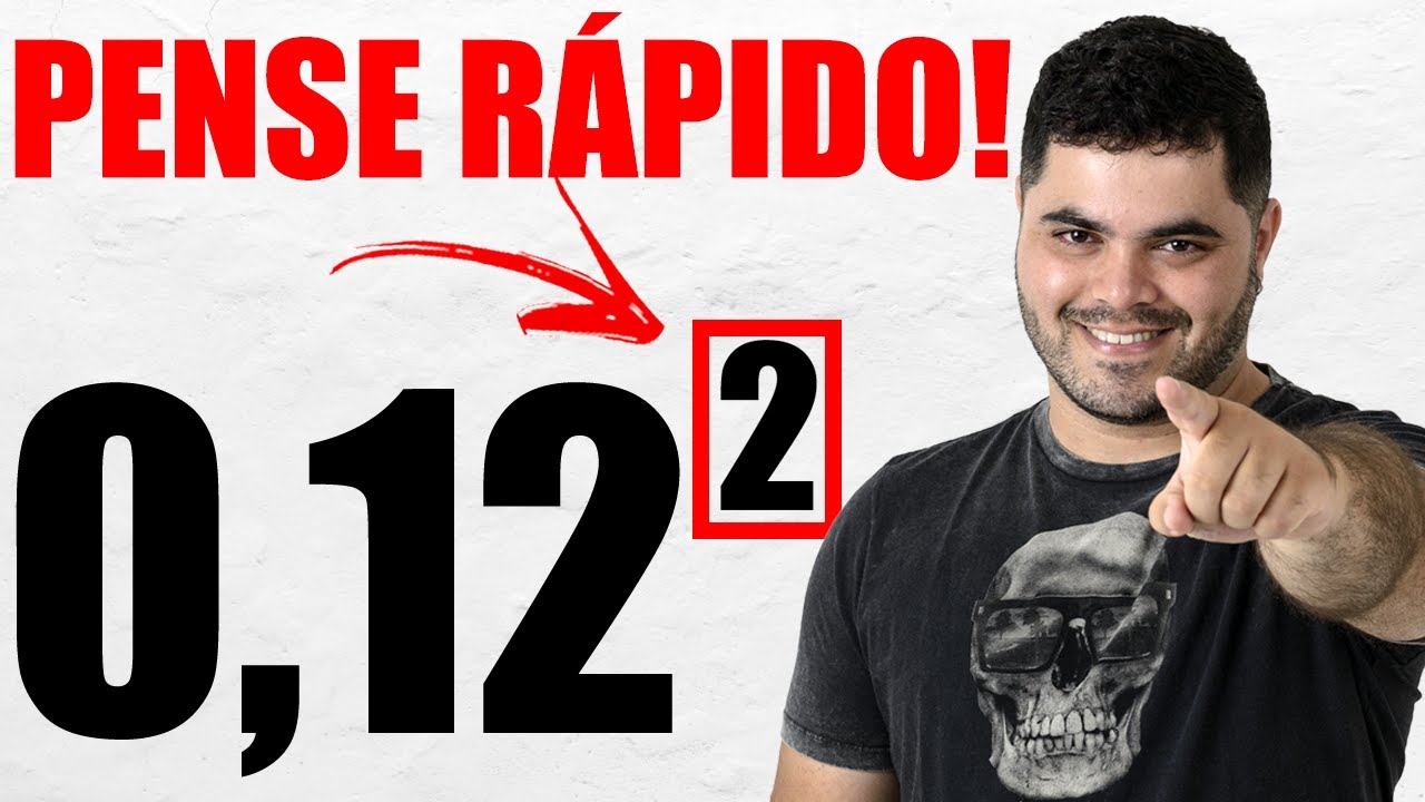🔥 0,12² = ? 🤯 COMO CALCULAR POTÊNCIAS DE NÚMEROS DECIMAIS? 😱 Número com Vírgula Elevado ao Quadrado