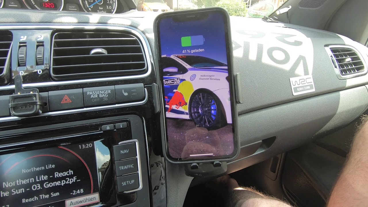 Qi Handyhalterung VW Polo 6R WRC Iphone XR - Tutorial 