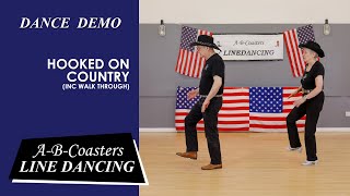HOOKED ON COUNTRY - Line Dance Demo \u0026 Walk Through