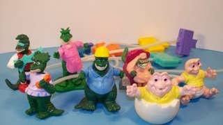 1992 Mcdonalds Dinosaurs Dino-Motion Set Of 7 Happy Meal Full Collection Video Review