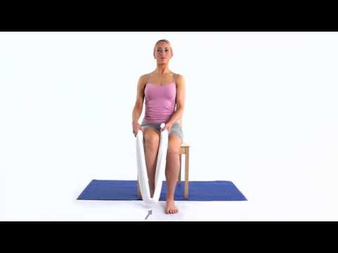 Use a towel to improve your ankle mobility