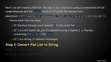 How to Transform a Nested List into a String in Python