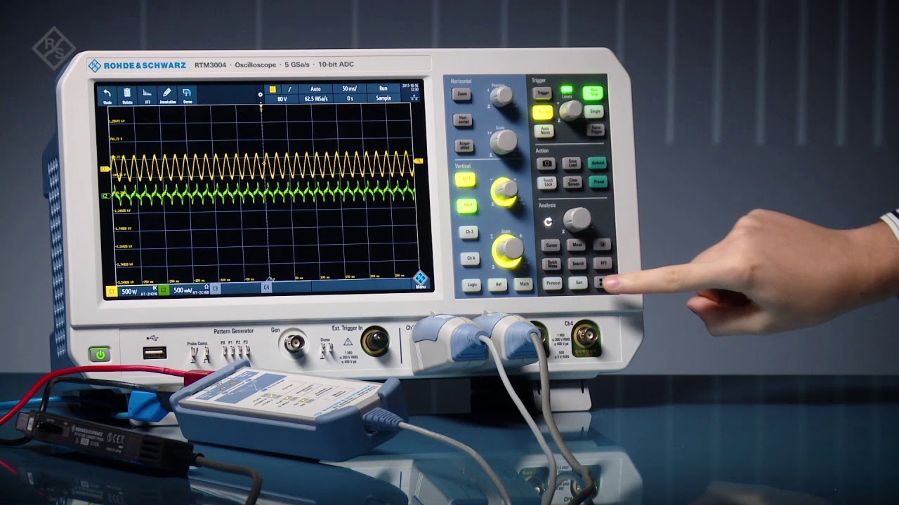 Rohde & Schwarz RTM3000 Oszilloskop 6 Minuten für Features & Bedienung ...