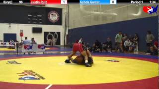 2012 Kiki Cup 96 Justin Ruiz Usa Vs. Ashok Kumar India