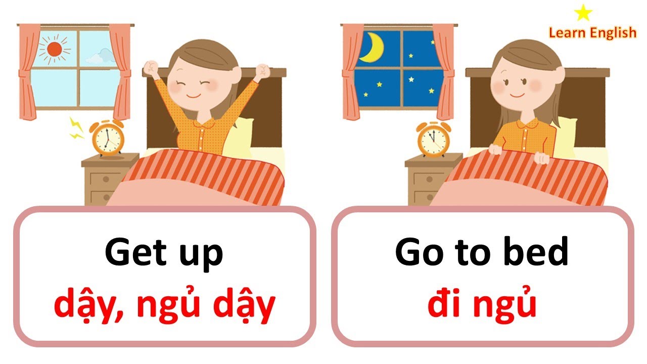 Các hoạt động hàng ngày - Daily / Everyday activities - youtube