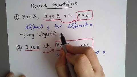 Double Quantifiers (HD LINK IN DESCRIPTION)
