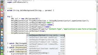 Famous WebService Example Using HttpUrlConnection Profile