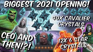 BIGGEST 2021 Cavalier & 6 Star Crystal Opening!!!  CEO AND THEN THIS!  Marvel Contest of Champions