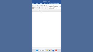 Show or Hide Ruler in MS Word Document #shorts