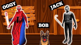 Scary Spider man Oggy And Scary Venom Grandpa in Scary Spider Granny Horror Mod with Bob screenshot 4