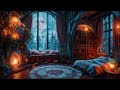 Cosy Castle Room Haven - Thunderstorm, Rain &amp; Fireplace Sounds to Sleep Instantly