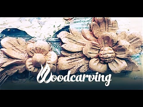Wood carving Lesson Flowers Style Baroque ►► Timelapse Резьба по дереву Цветы Барокко Урок