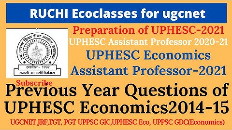 UPHESC Assistant Professor Economics Previous year questions paper 2014-15-part4