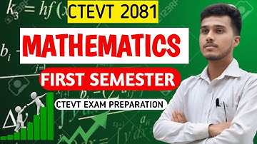 CTEVT 2080/79||MATHS QUESTION||FIRST SEMESTER||#ctevt