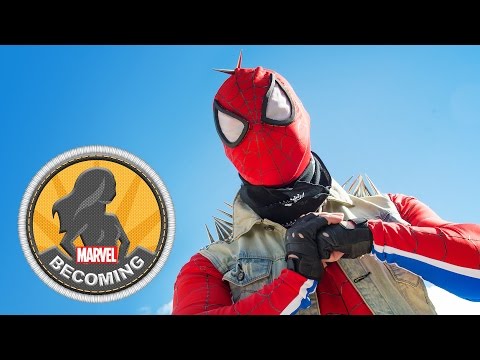 Cosplay Mike Prost becomes Punk Spider-Man - Marvel Becoming