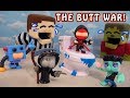 Puppet Steve vs Zombie Steve in the BUTT HEADS Toys Wrestling WAR!