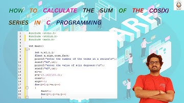 How to calculate the sum of the cos(x) series in C programming