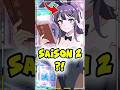 BUNNY GIRL SEMPAI : LA SAISON 2 EST LA  !!! #animes #bunnygirlsempai #sakurajima #romance
