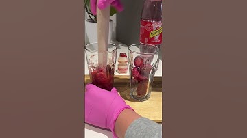 Strawberry Sprite Drink 🍹🍓 #drink #strawberry #sprite #fyp #summer #easy #tutorial