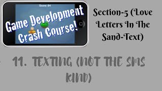 Game Development Crash Course wCorona SDK (11  Texting Not the SMS Kind)