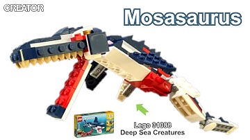 LEGO MOC / LEGO CREATOR 31088 Deep Sea Creatures Alternative Build Tutorial - Mosasaurus / 레고 모사사우르스